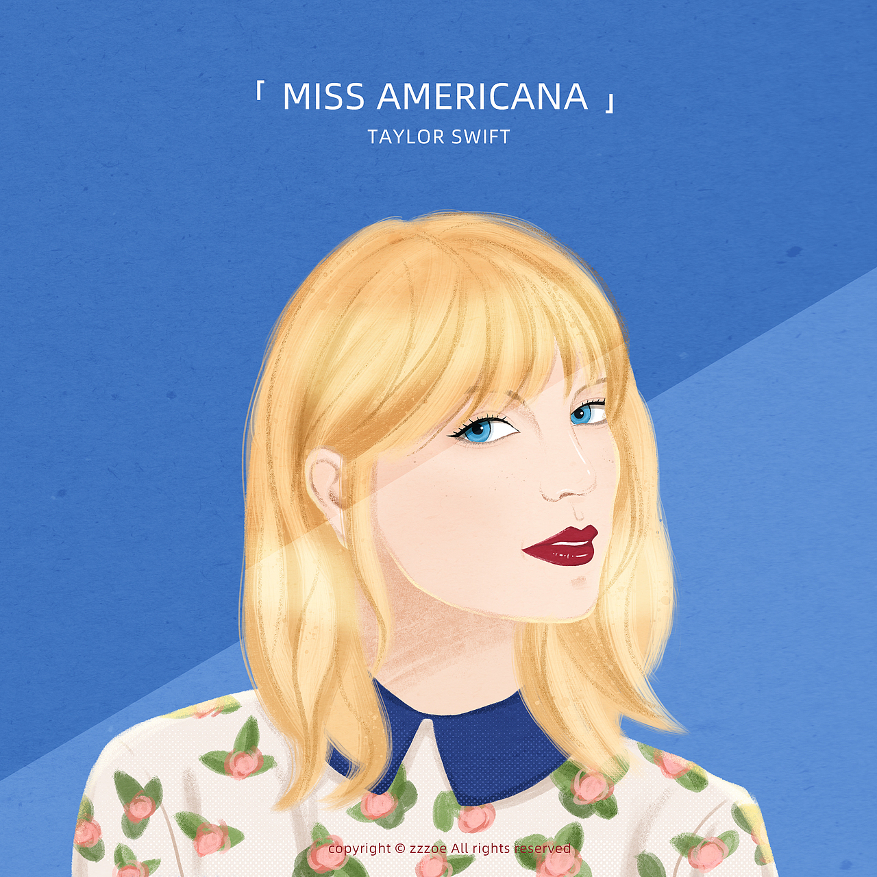 taylorswift插画人物肖像