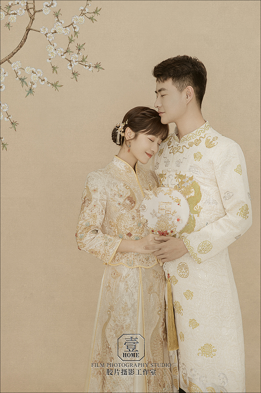 这组新中式工笔画婚纱照也太美美美美了吧（图ZMjk0NDY4MzMy） - 婚礼摄影 - 站酷设计师壹HOME摄影工作室原创素材 - 站酷ZCOOL