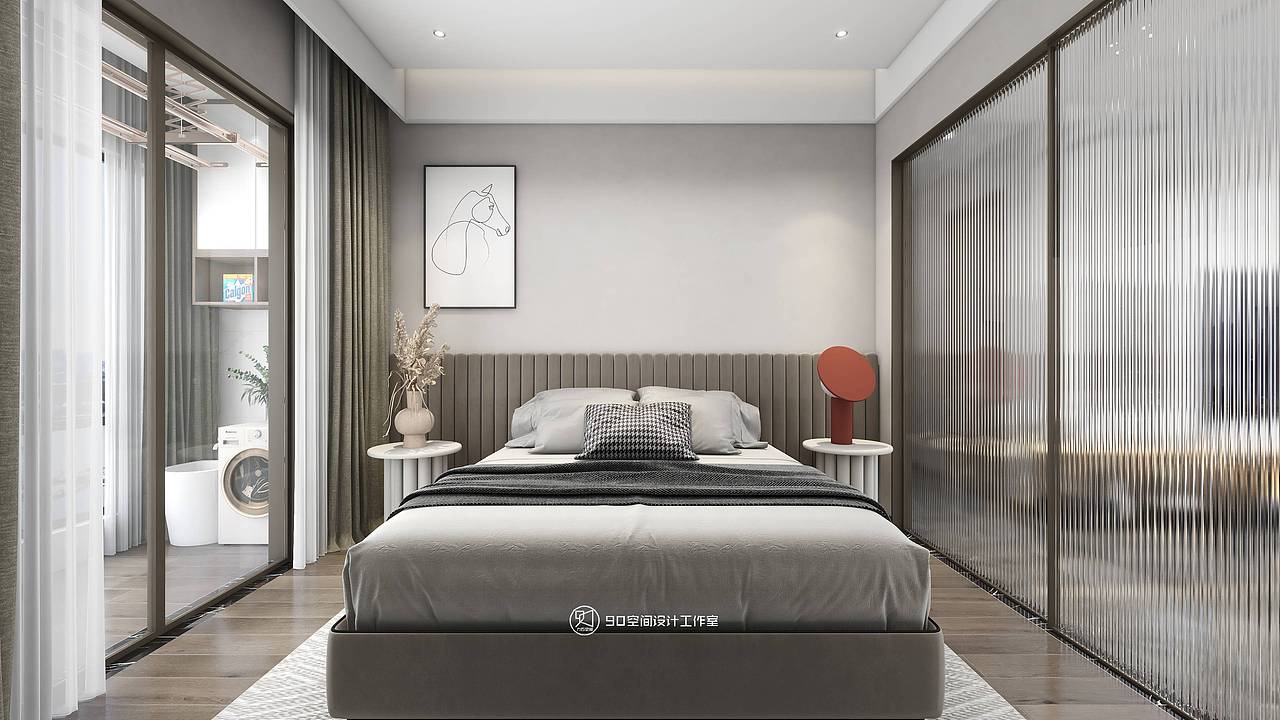 90空间设计《沉醉青丝》160平方现代轻奢4房2厅3卫