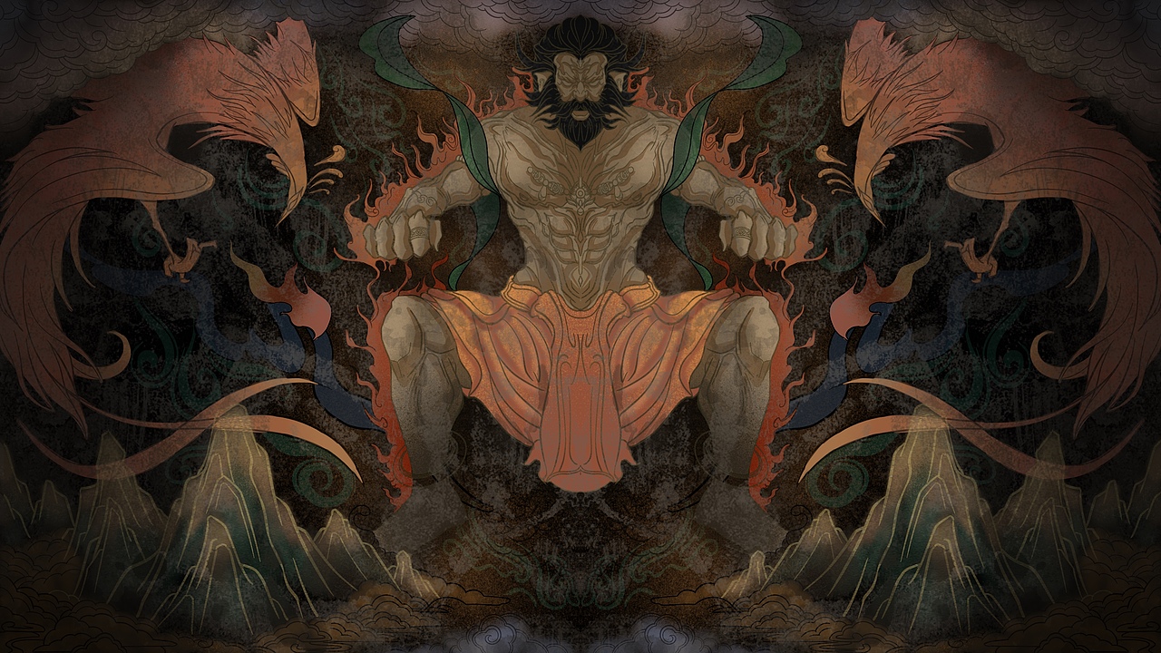 毕业设计《盘王传说》国风插画系列作品