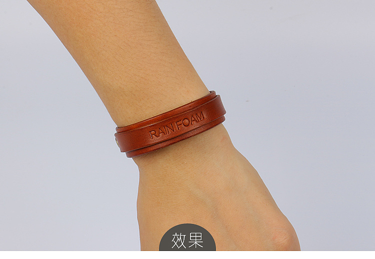 原创设计手工制作植鞣牛皮手链手镯子