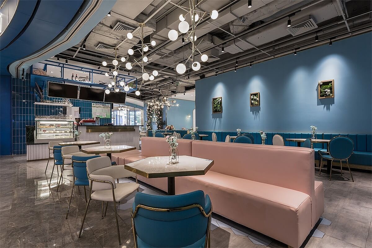 郑州花木莉主题西餐厅装修公司设计案例（图ZMjQ4MTQxMTY4） - 酒店餐饮设计 - 站酷设计师金博大装饰原创素材 - 站酷ZCOOL