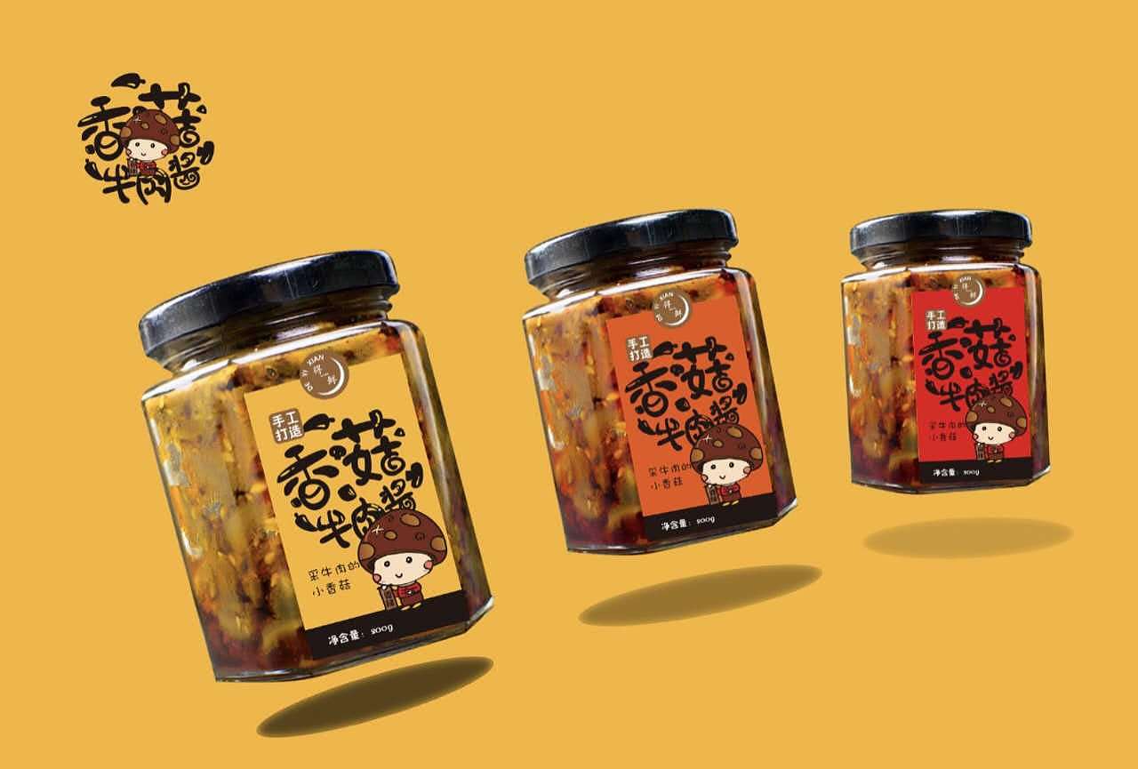 mushroom:蘑菇酱包装设计
