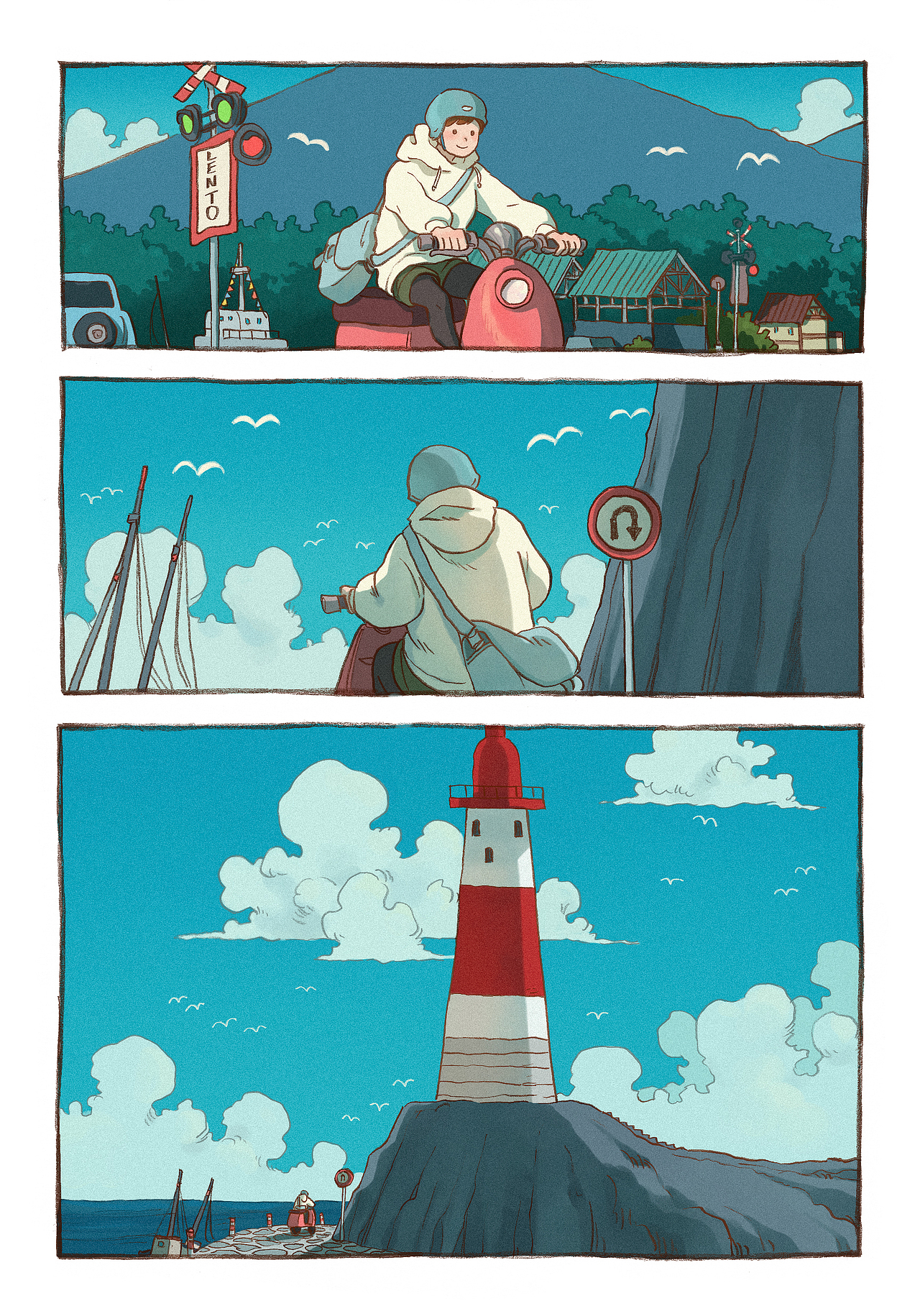 【向往镇】-野餐～（图ZMTQwNzg4MDQ4） - 短篇/格漫 - 站酷设计师东隆咚原创素材 - 站酷ZCOOL