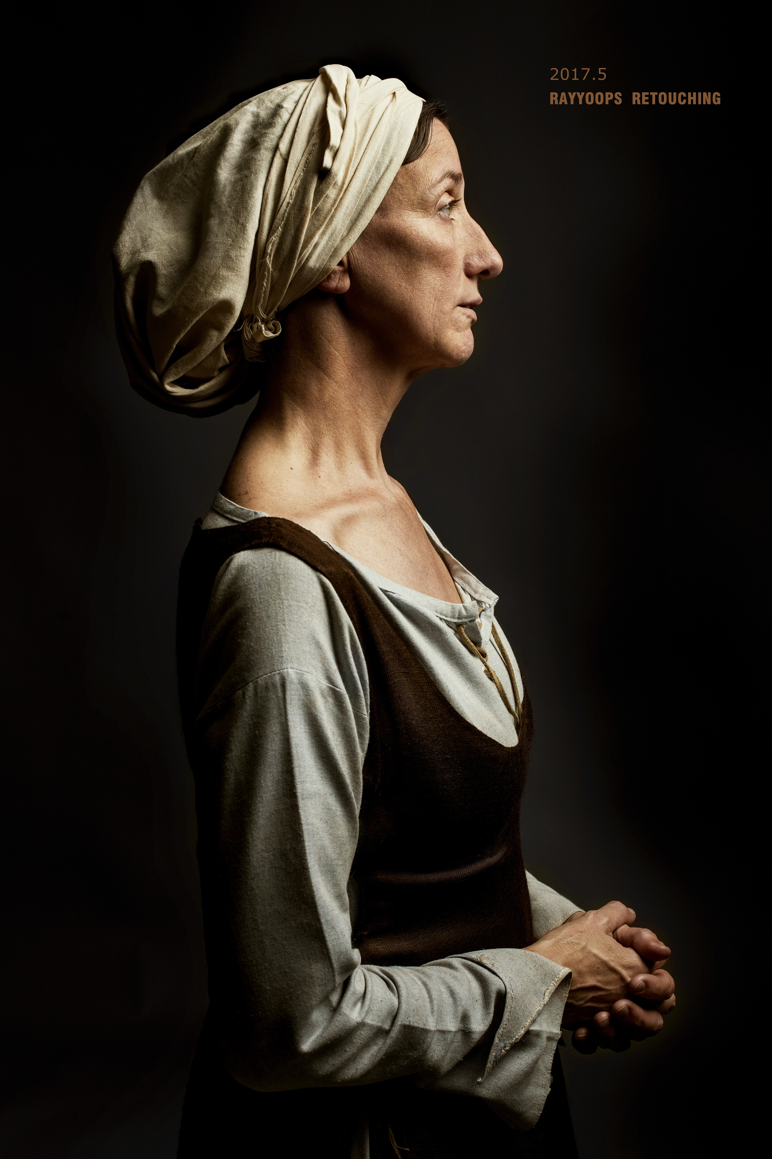 人像修片练习(油画风格)|摄影|人像|rayyoo0512 - 原创作品 - 站酷