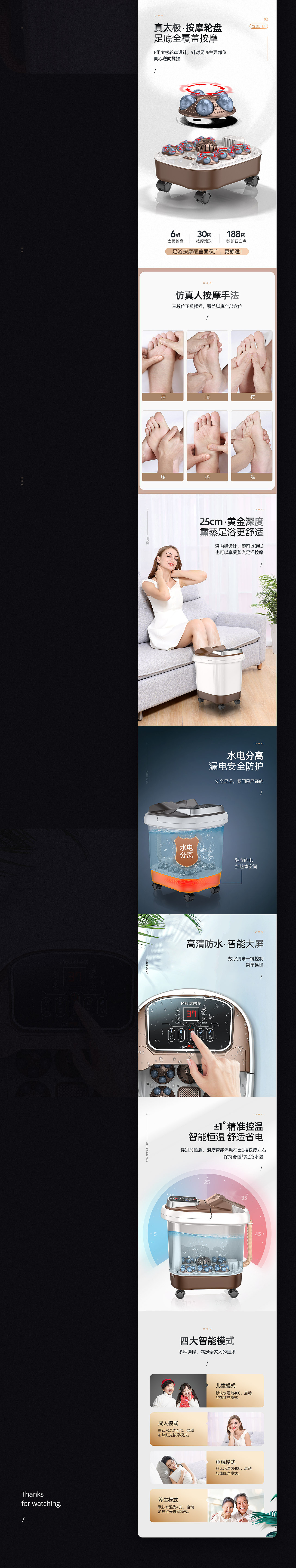 养生足浴桶详情页