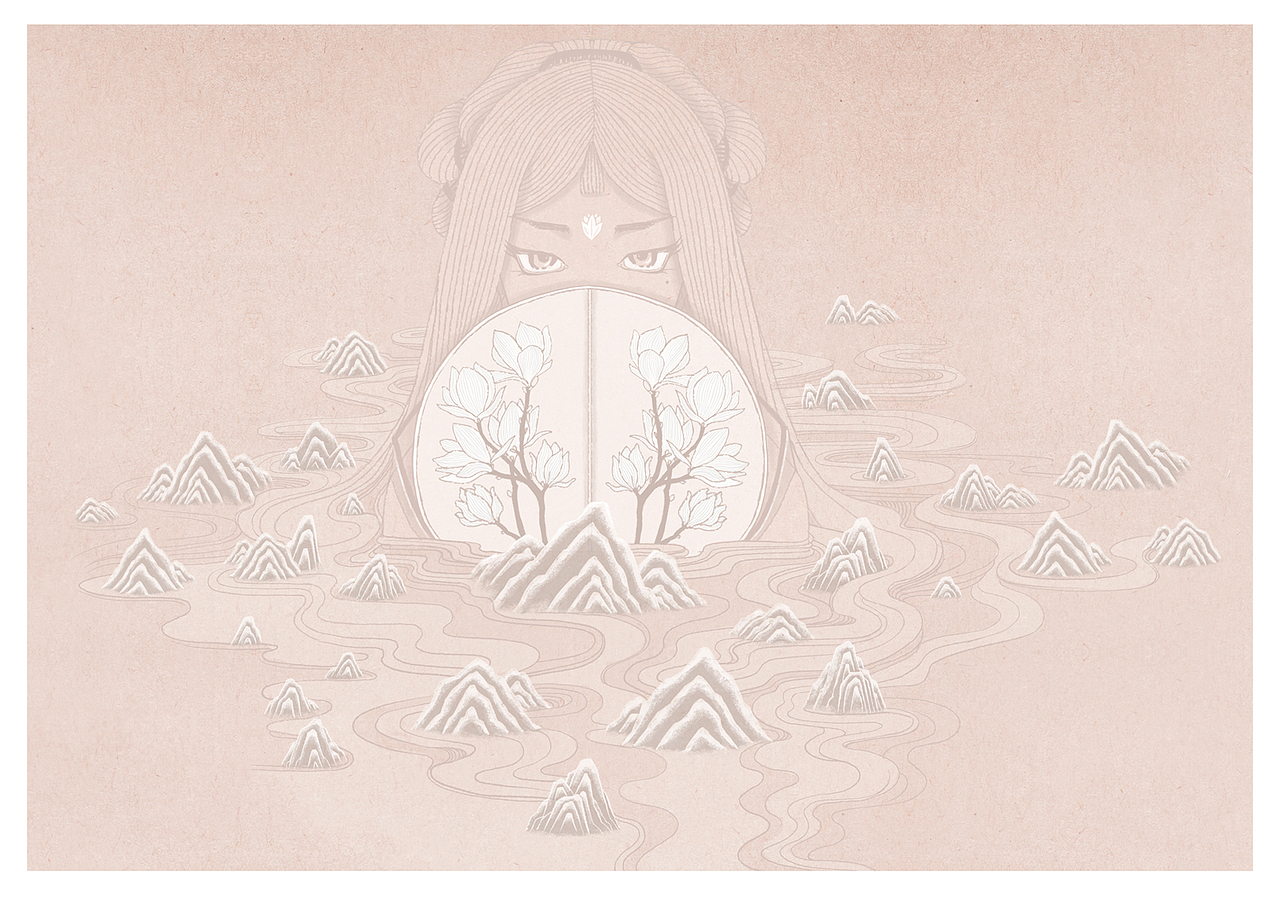 国风插画-花木兰