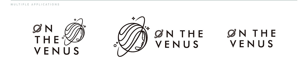美发品牌Logo设计——ON THE VENUS