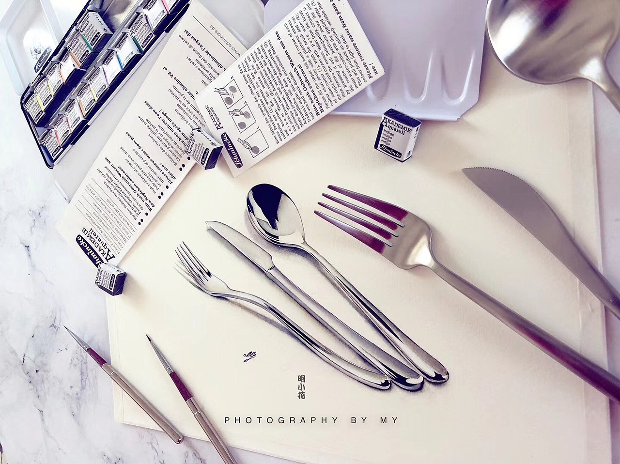 小花的水彩~刚冷至心~