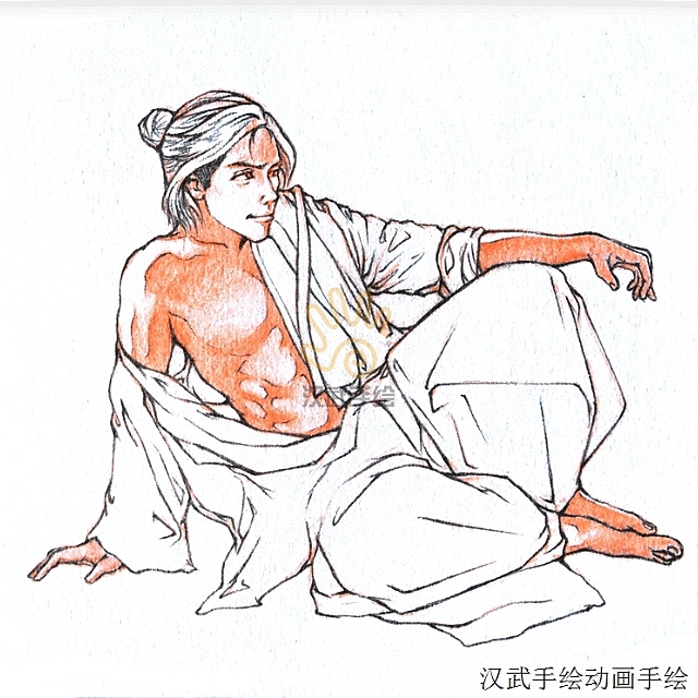 彭同学最新创作 动画人物角色手绘练习手稿