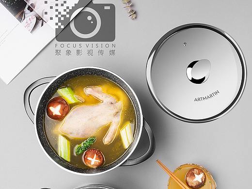不锈钢锅拍摄+精修