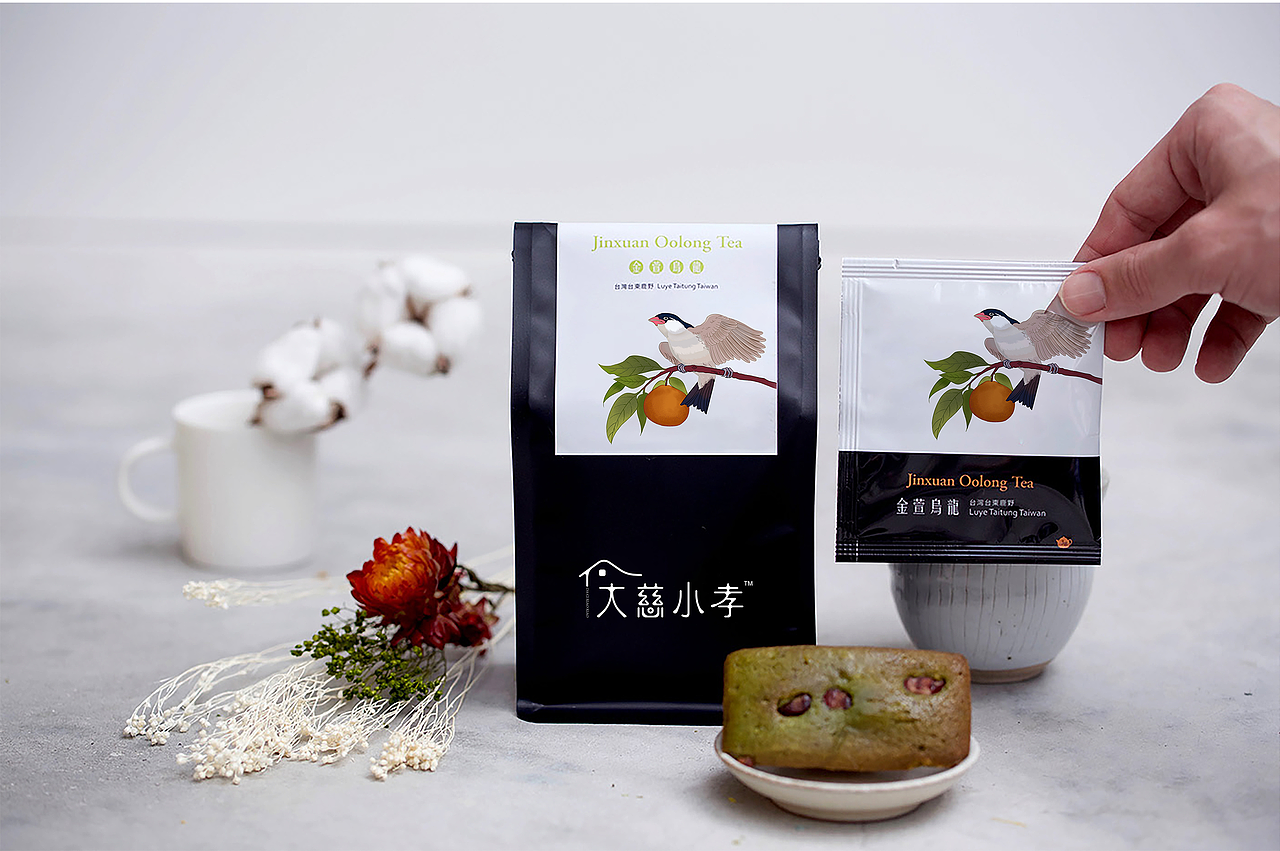 大慈小孝-茶叶插画包装设计