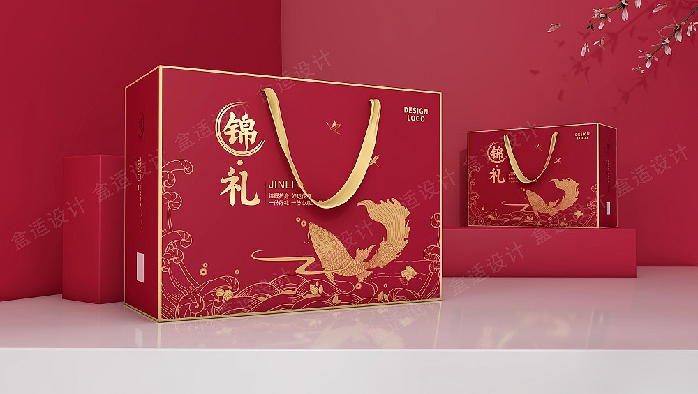 箱盒汇 | :“锦礼”年货礼盒包装设计