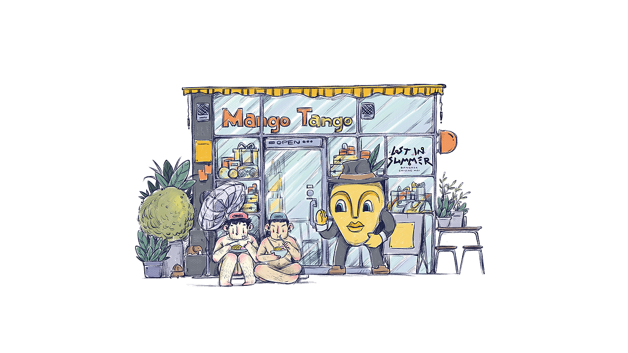 Lost in summer《马克与赛克》泰国篇（上）（图ZMTE0OTU2NjYw） - 商业插画 - 站酷设计师Simon小火原创素材 - 站酷ZCOOL