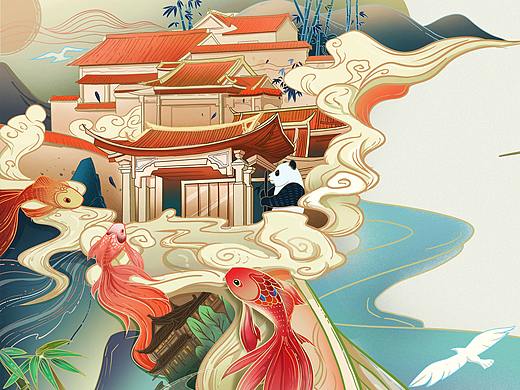 融创西南插画