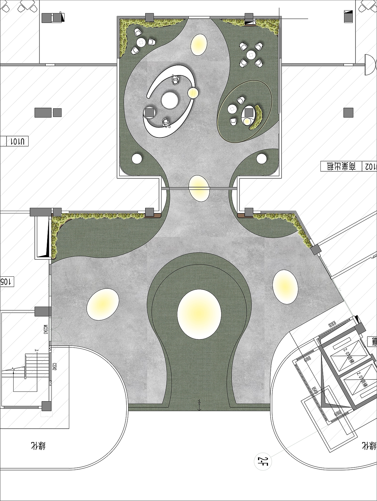 VLAB园区大堂（图ZMjc3NDQ2MTUy） - 商业空间设计 - 站酷设计师Chauncy陈炫抗原创素材 - 站酷ZCOOL