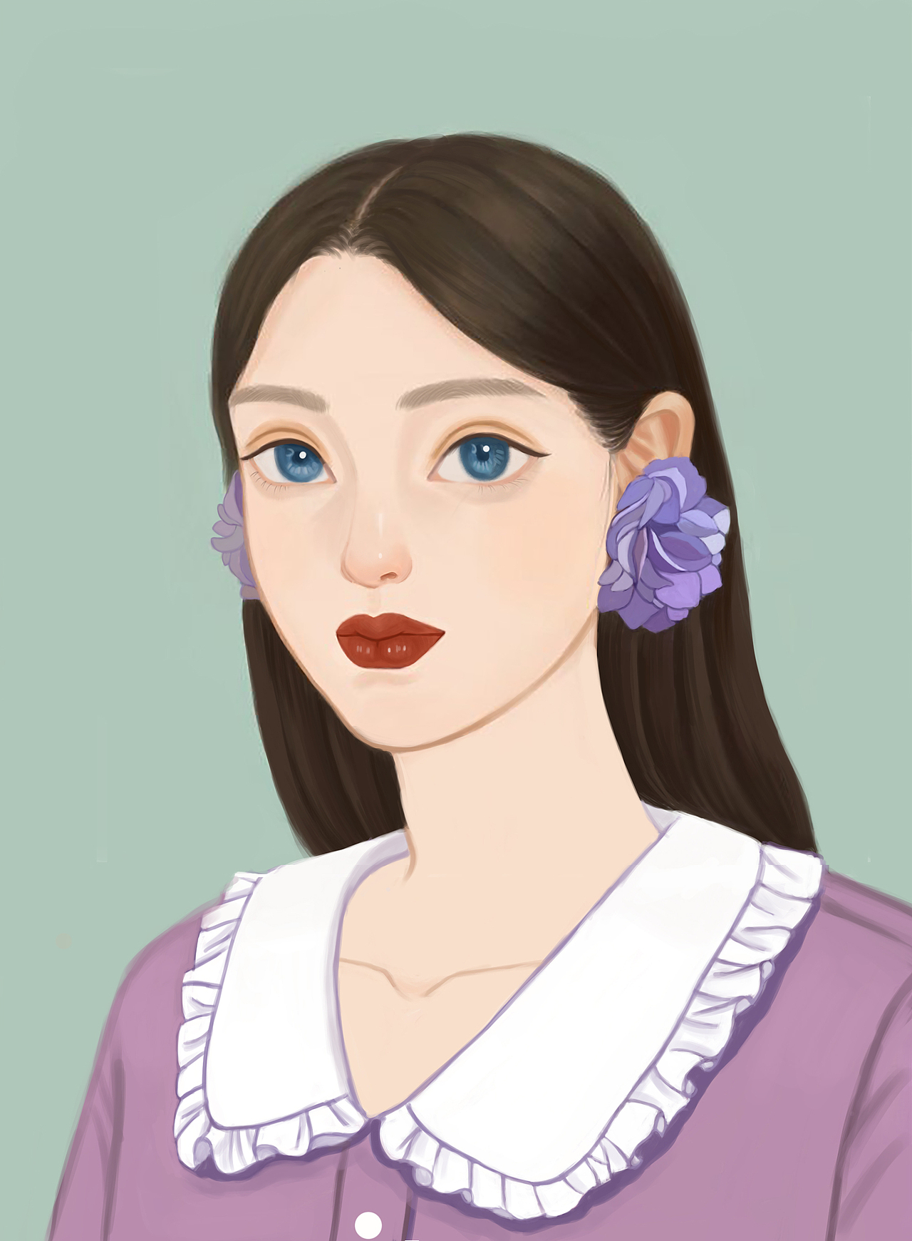 女孩（图ZMTg3NjAxNTM2） - 创作习作 - 站酷设计师易安呀原创素材 - 站酷ZCOOL