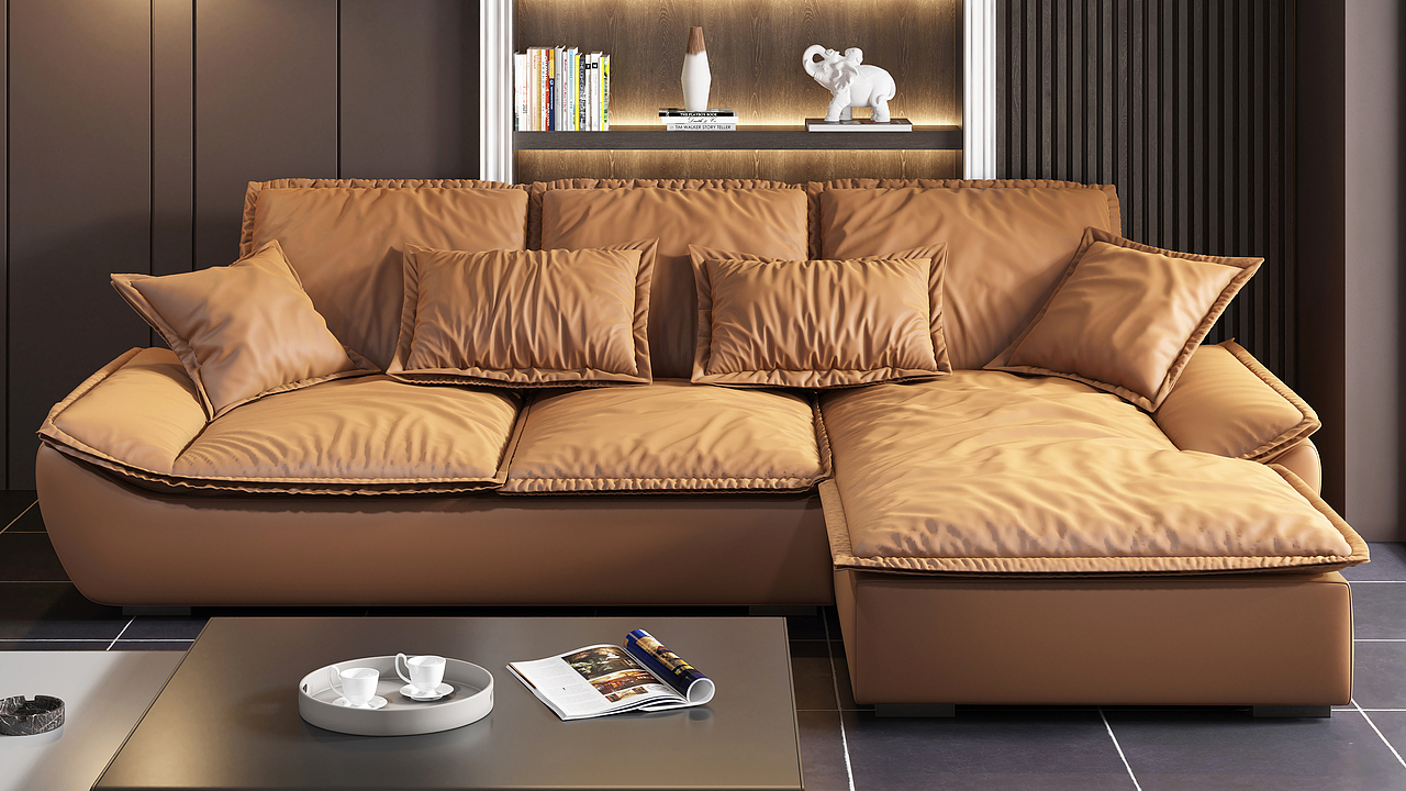 №298褶皱沙发建模渲染教程