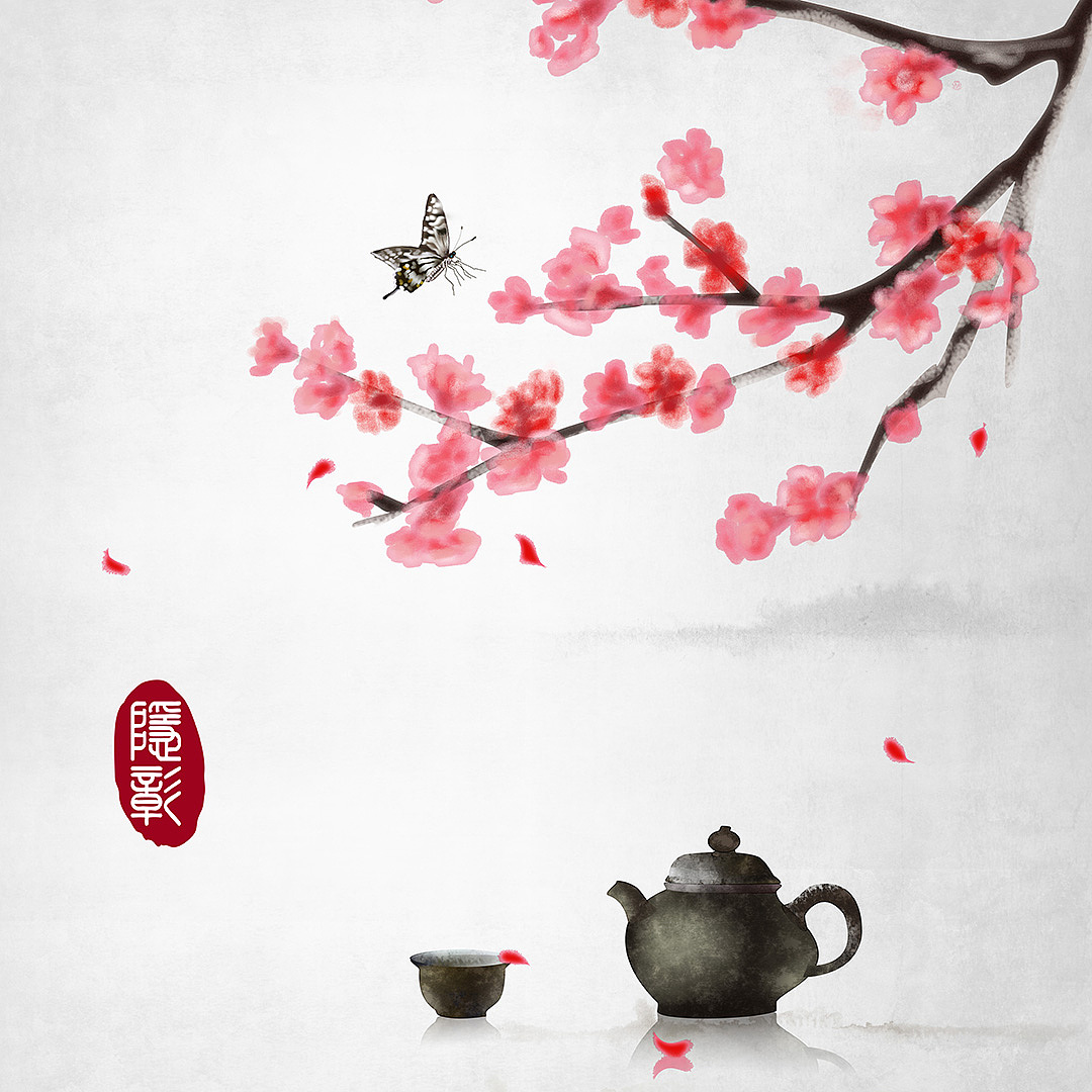 采茶女|插画|商业插画|青花煮茶 - 原创作品 - 站酷 (ZCOOL)