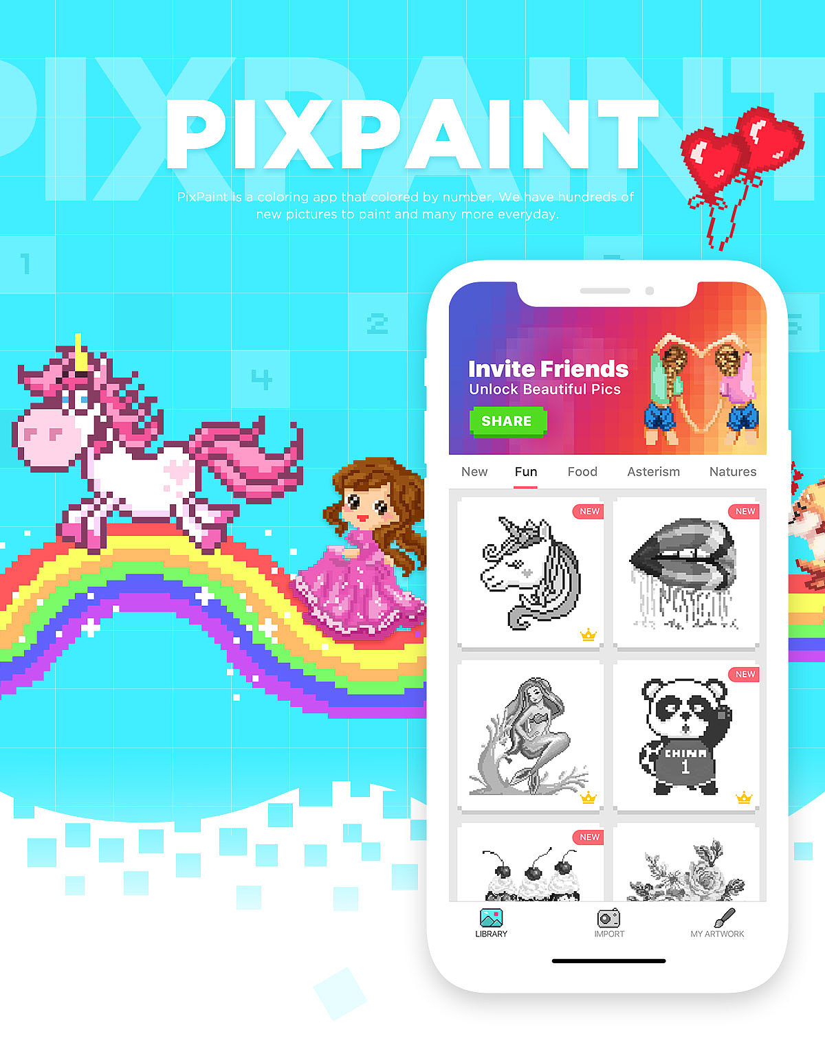 PixPaint 数字涂色游戏