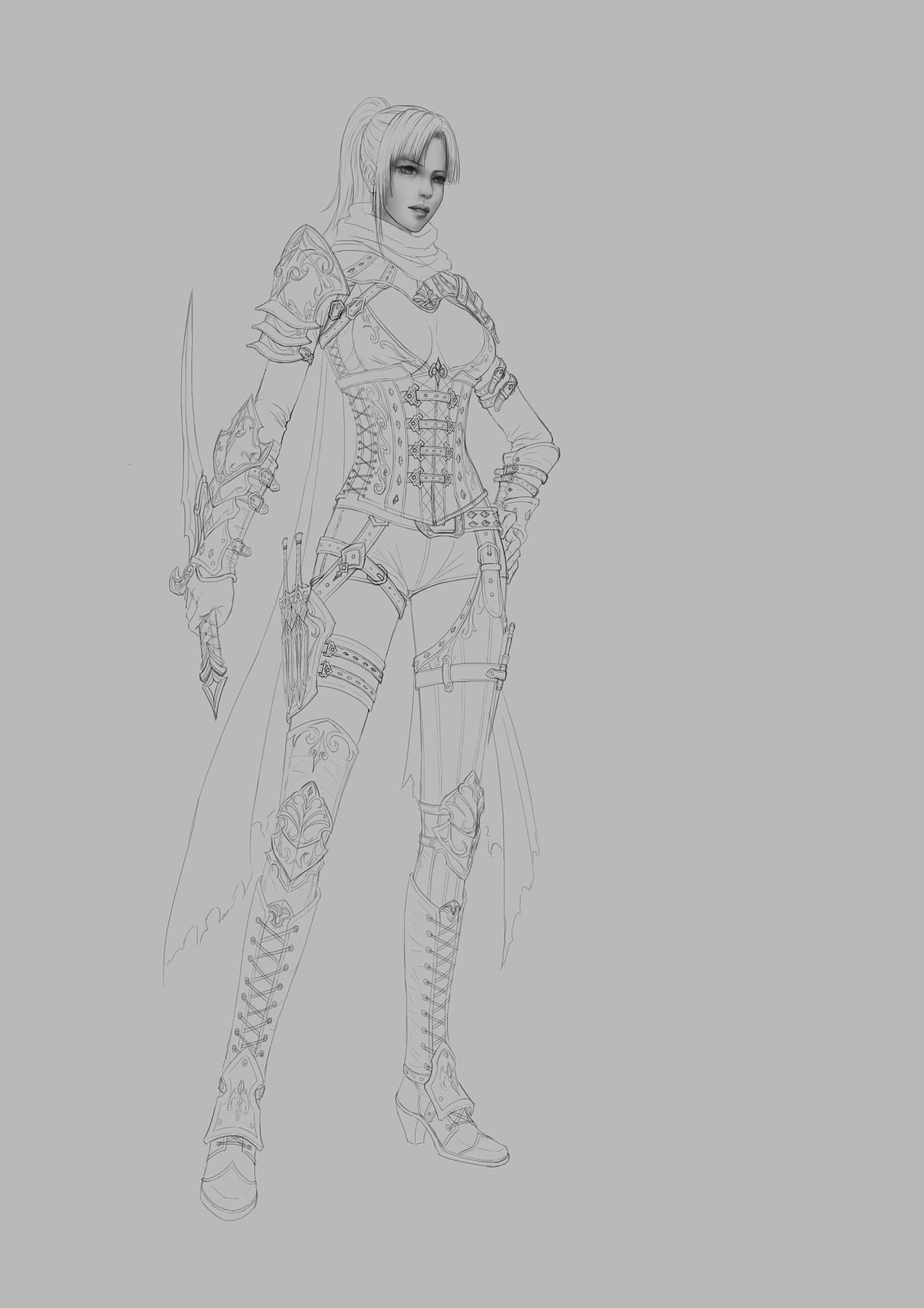 刺客|插画|游戏原画|eag默枭_原创作品-站酷zcool