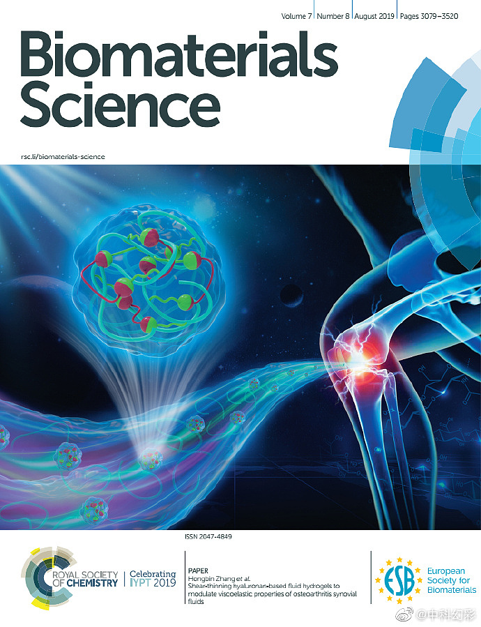 sci学术期刊杂志封面设计/科研绘图/biomaterials sci_北京中科幻彩-