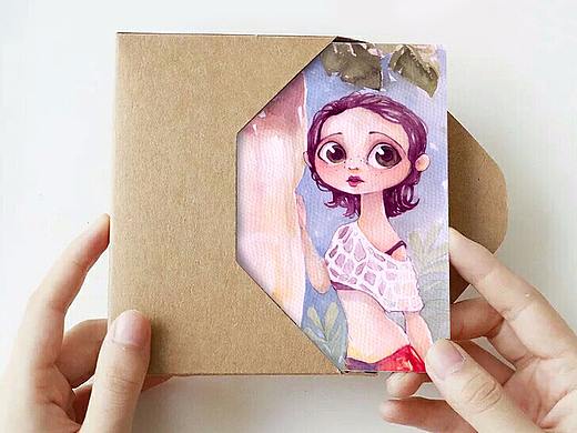 水彩明信片