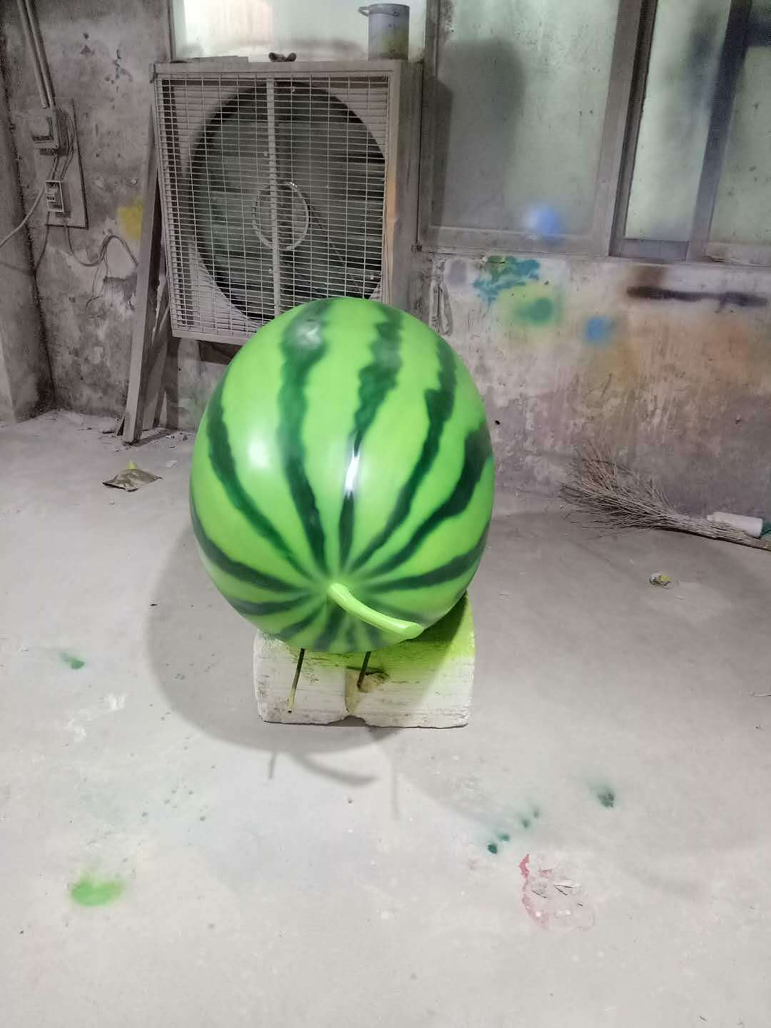 玻璃钢仿真西瓜雕塑仿真水果模型定制