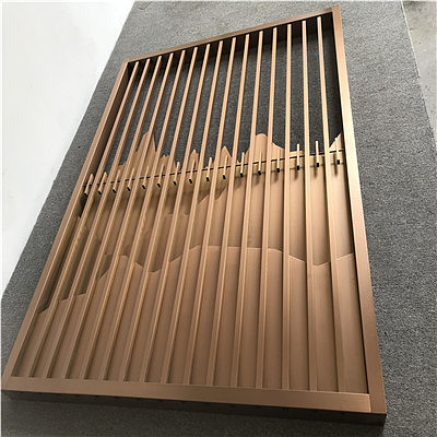 精美不锈钢屏风制作不锈钢仿古铜屏风隔断众钰定制