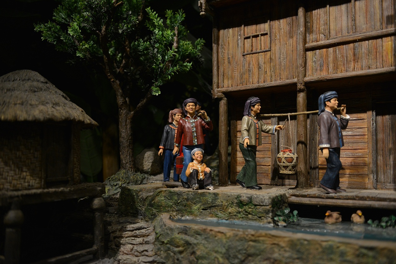 56个民族婚俗微雕2