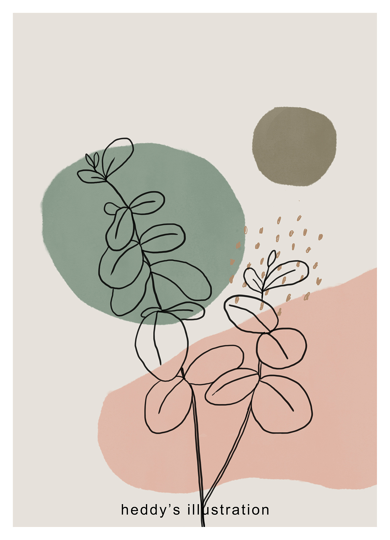 极简简约家居线条水彩装饰画