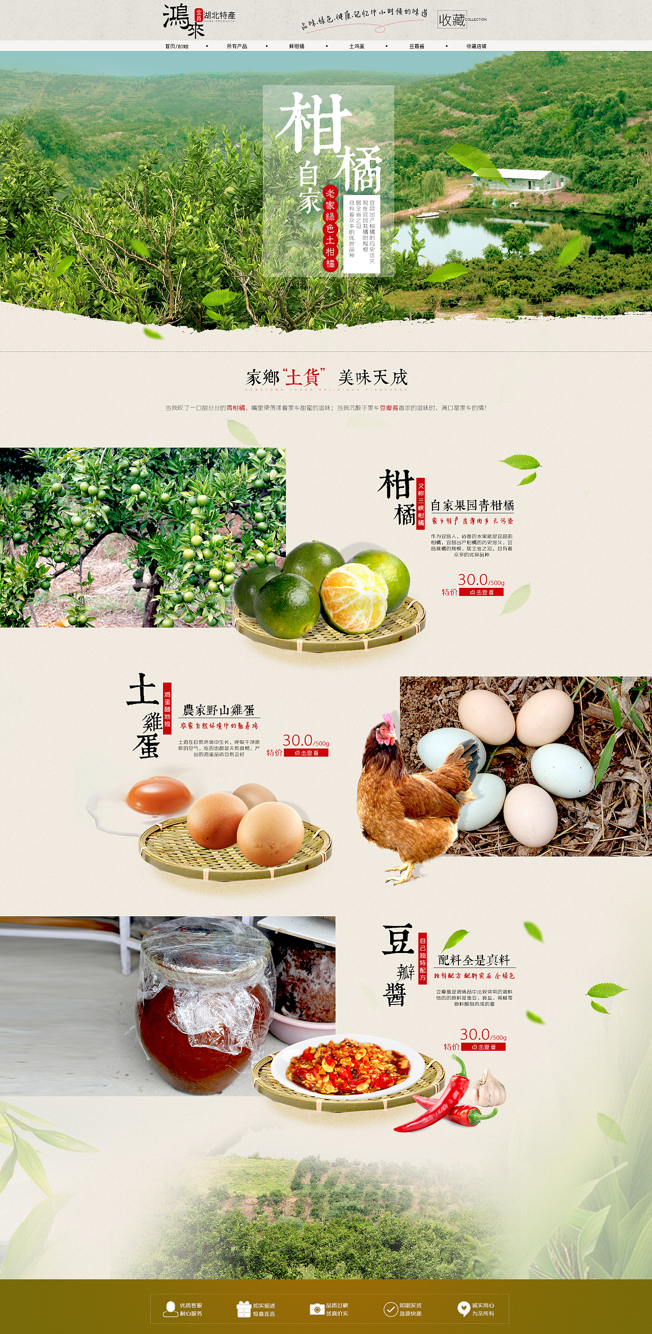 食品土特产鸡蛋首页|网页|电商|造梦工匠工作室 - 原创作品 - 站酷