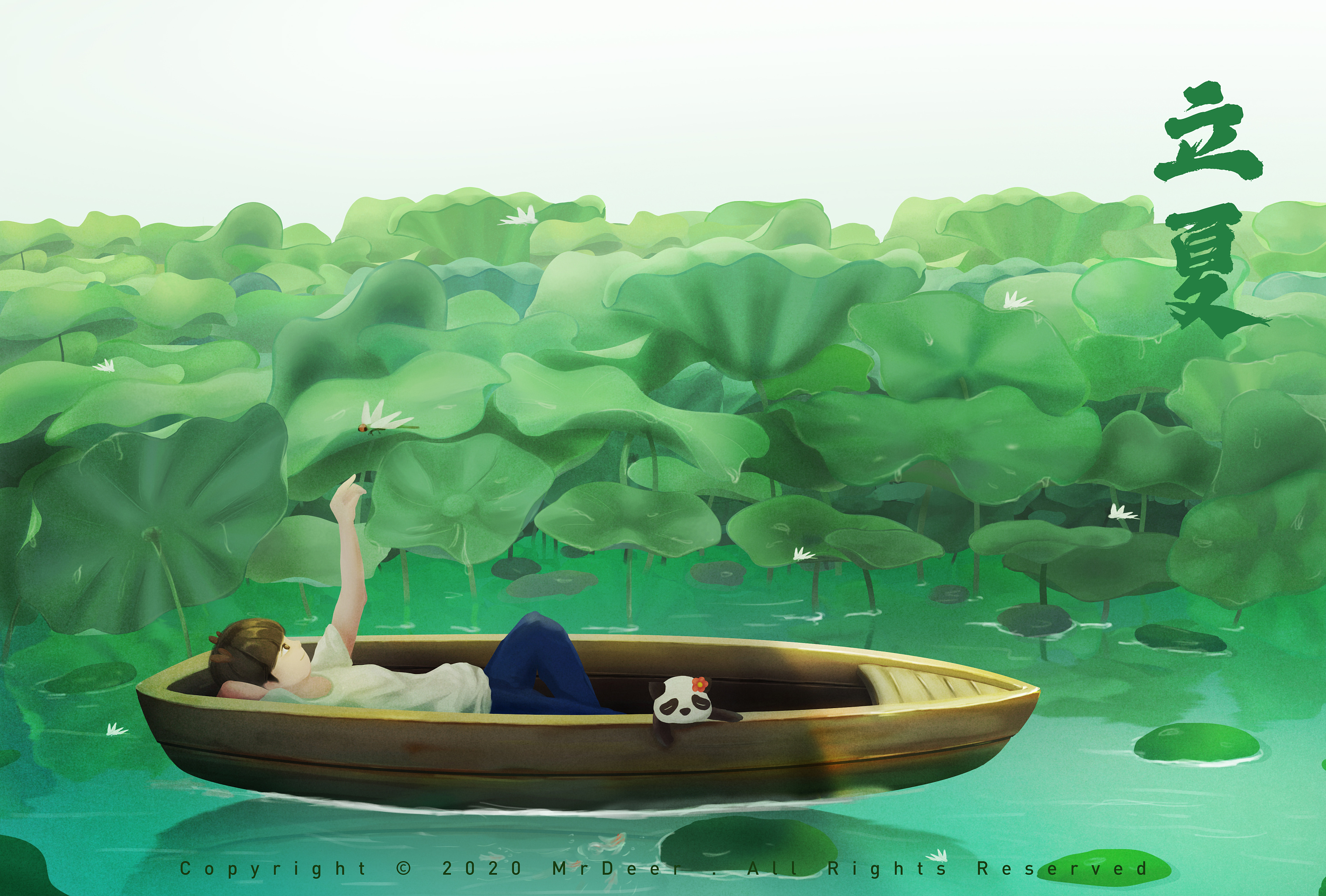 立夏|插画|艺术插画|插画师麋鹿 - 原创作品 - 站酷 (zcool)