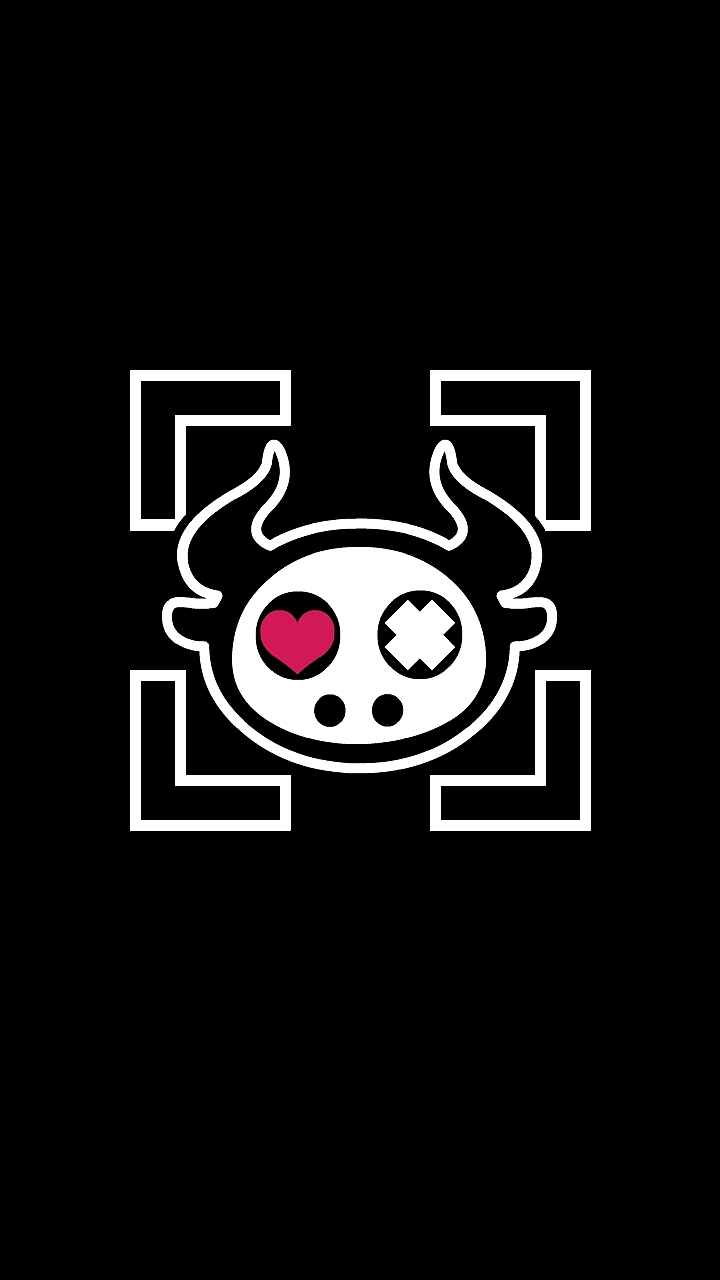 HI BLACK EYE(KULO STAR)生肖系列牛纯黑手机壁纸（图ZMjYyMjY2NTg4） - 商业插画 - 站酷设计师Z42750135原创素材 - 站酷ZCOOL