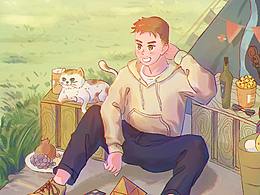 带着三花去露营