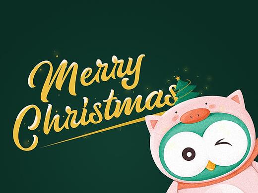 圣诞吉祥物插画