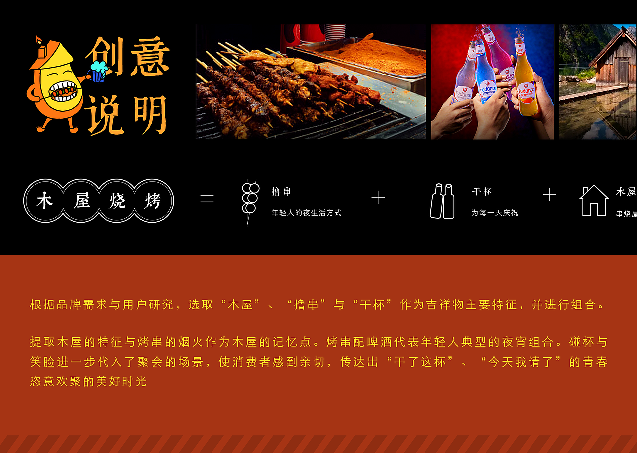 木屋烧烤吉祥物设计（图ZMTg1MzE3Mzg4） - IP形象 - 站酷设计师Mrs鱼原创素材 - 站酷ZCOOL
