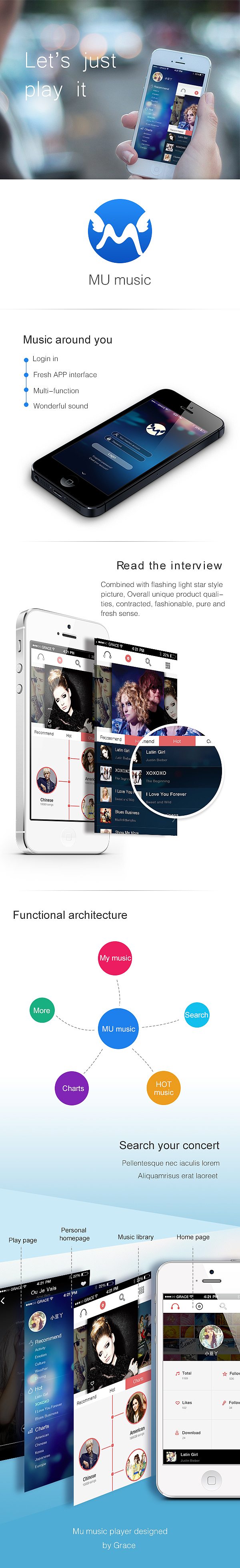 music app interface（图ZMTkxMDg4MzY=） - APP界面 - 站酷设计师mengsijia原创素材 - 站酷ZCOOL