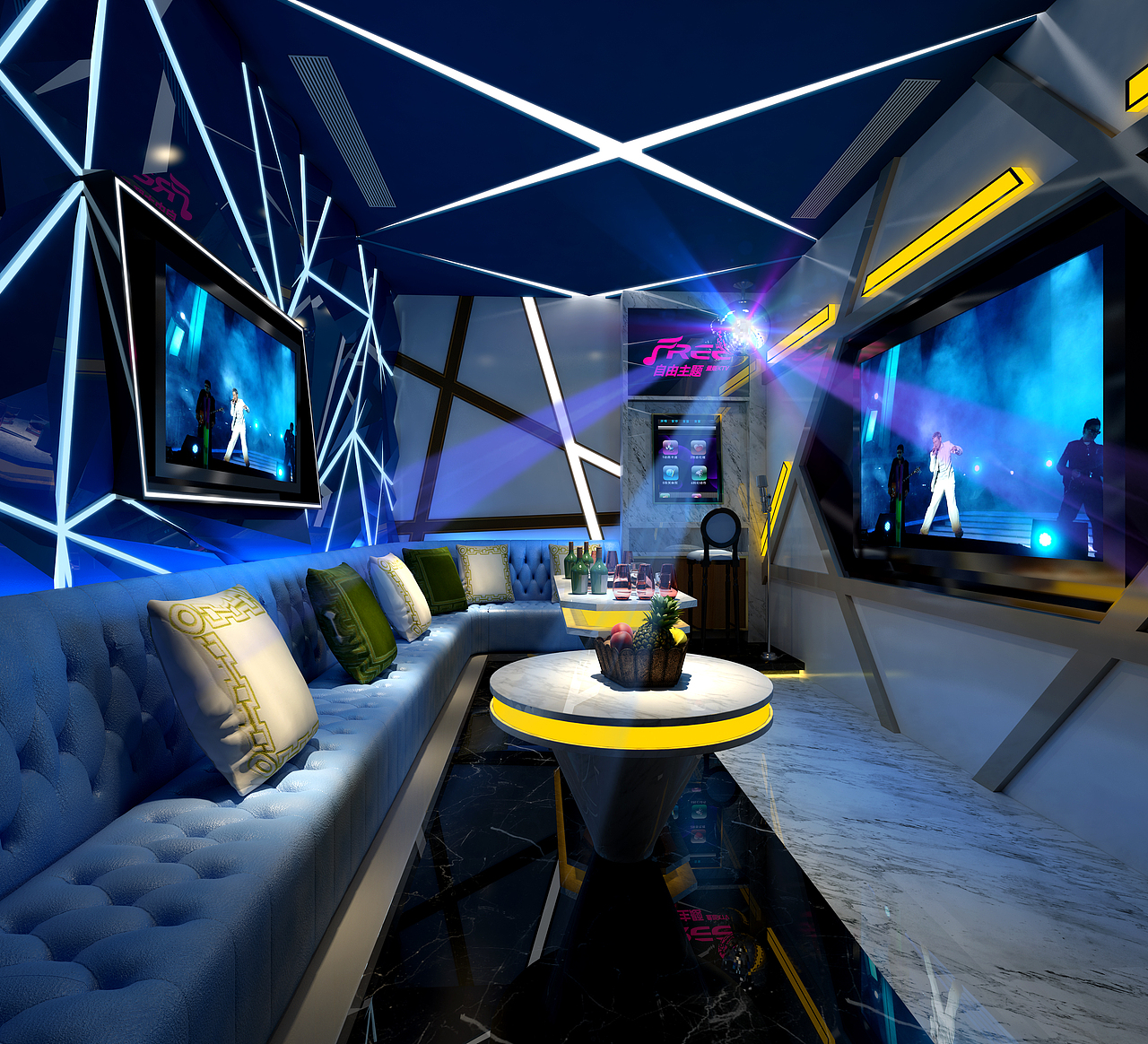 KTV、酒吧娛樂空間設計（圖ZMTg3Nzg1Mjg4） - 家裝設計 - 站酷設計師悟界空間設計原創(chuàng)素材 - 站酷ZCOOL