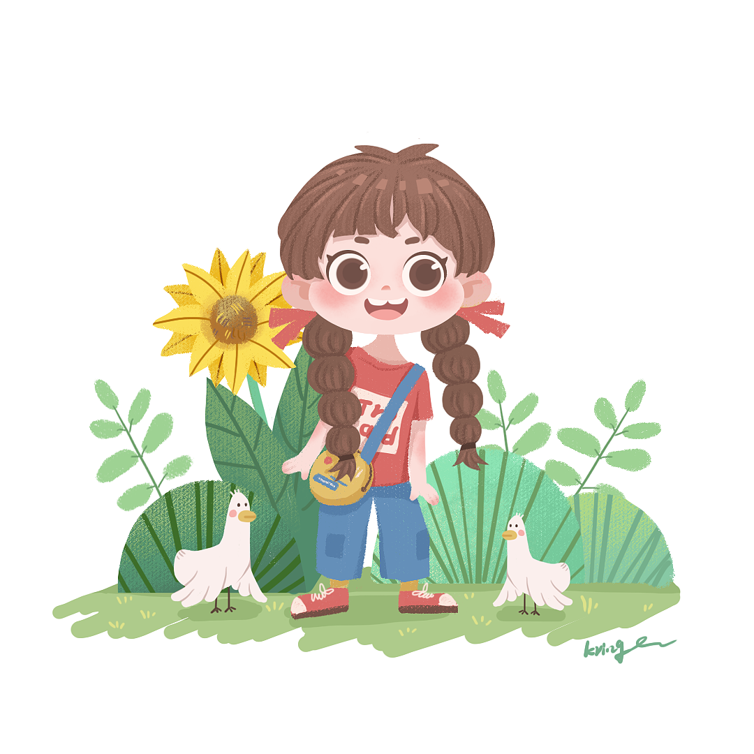 人物练习（图ZMjUzOTU4NzYw） - 儿童插画 - 站酷设计师kring0o原创素材 - 站酷ZCOOL