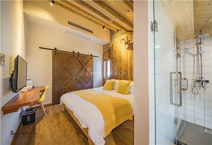 湖州民宿装修设计公司山石水的天然合一（图ZMTUwNzkzOTky） - 家装设计 - 站酷设计师上海博仁空间设计原创素材 - 站酷ZCOOL