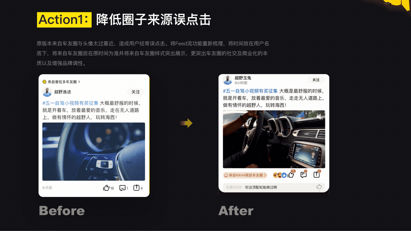 从业务&用户&内部诉求出发的优化策略（懂车帝车友圈）（图ZMjA5MTk1OTE2） - APP界面 - 站酷设计师孔雅轩LineVision原创素材 - 站酷ZCOOL