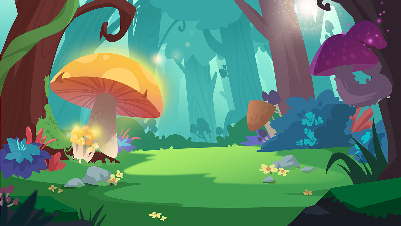 儿童插画场景扁平风1