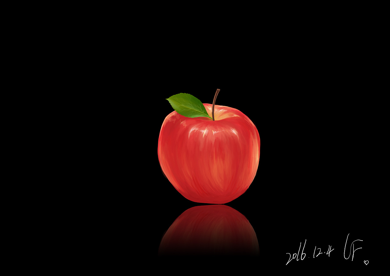 苹果与健康的创意图形图片