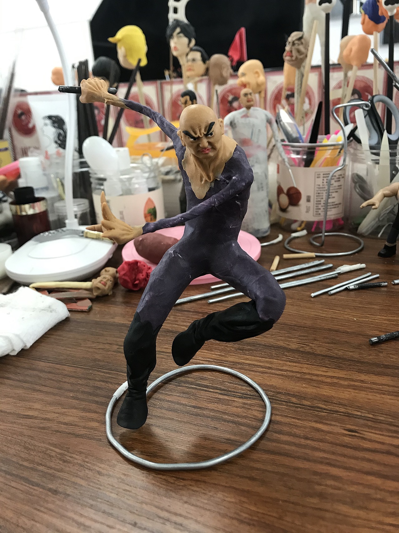 康健面塑作品《西游妖王》
