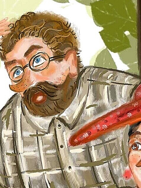 LILING原创插画《安东尼一家的岛上奇遇记》