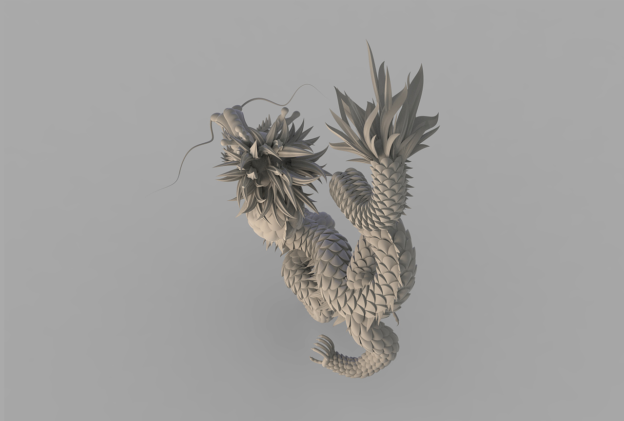 龙建模练习|三维|人物/生物|mingzhuzhu - 临摹作品 - 站酷 (zcool)
