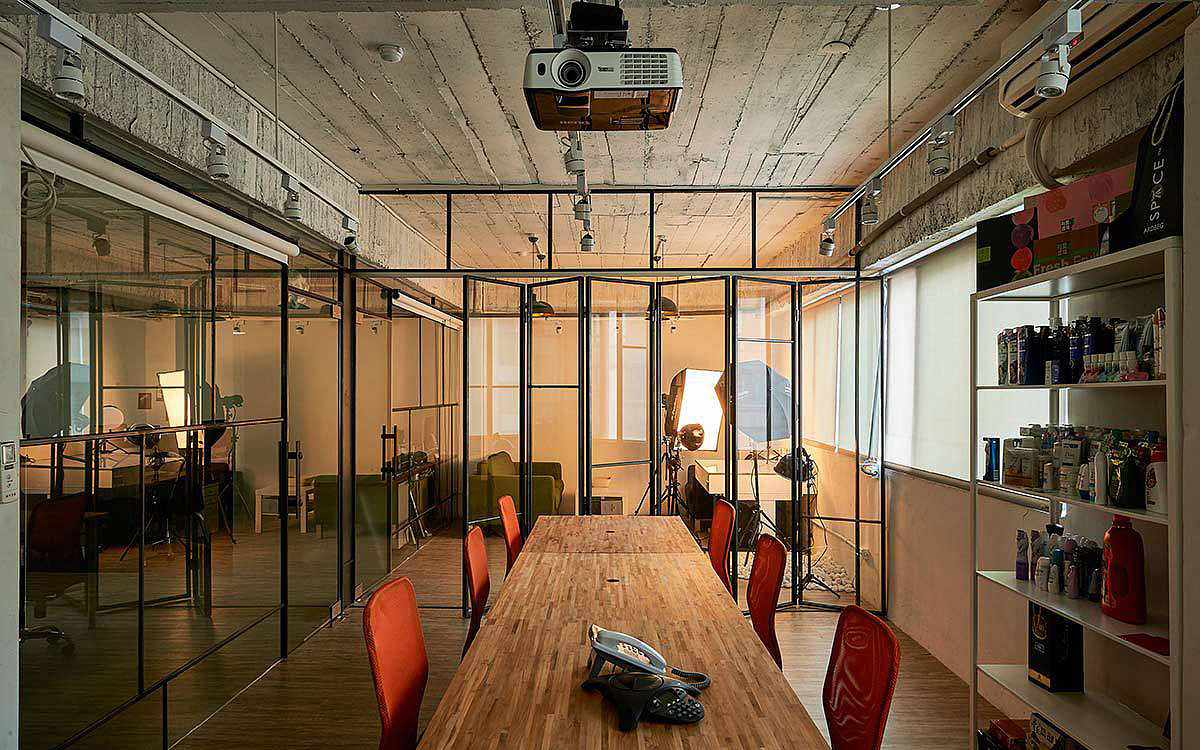 郑州个性工业风办公室装修设计案例-个人工作室设计图|空间|家装设计|