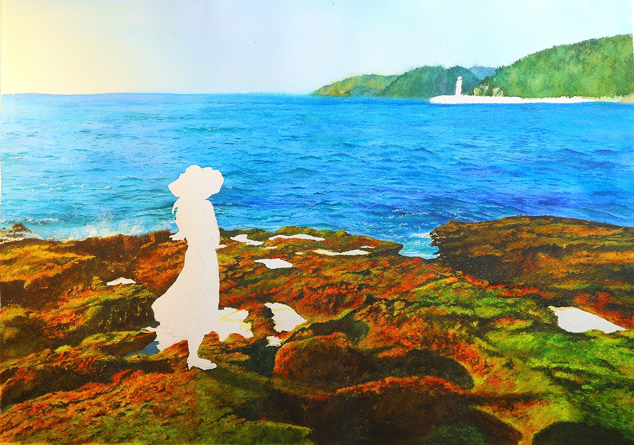水彩画－清晨亚龙湾（图ZMTM2MzgxMjM2） - 绘画 - 站酷设计师狗蛋妈原创素材 - 站酷ZCOOL