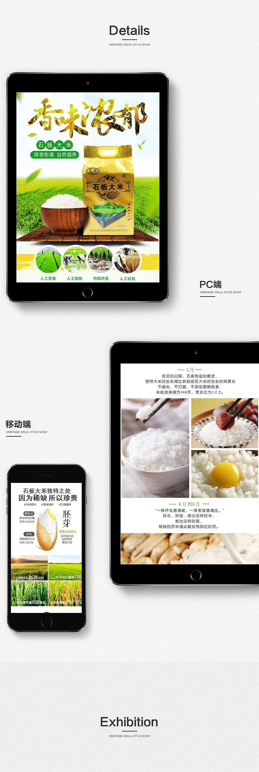 粮记——粒粒皆辛苦（大米，绿豆、红豆）（图ZODkxMTQ4OTY=） - 电商 - 站酷设计师一口小肥羊原创素材 - 站酷ZCOOL